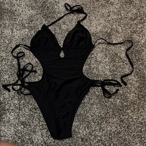 SHEIN Black One Piece Swimsuit